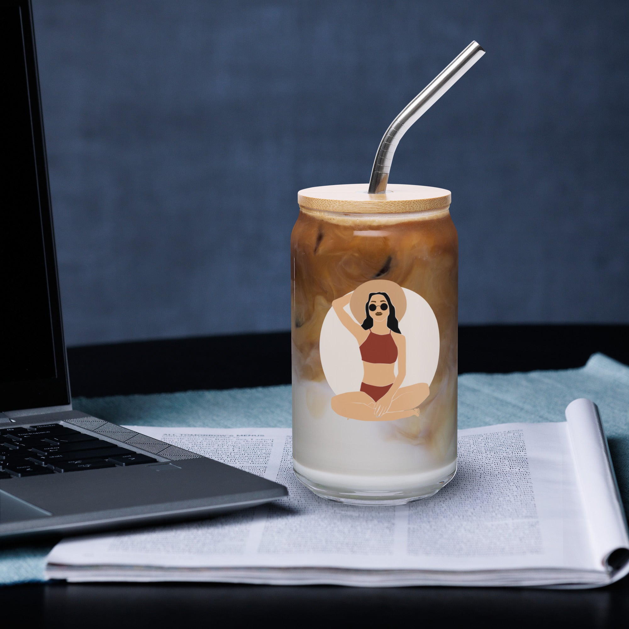 Aloha Bae Var. 6 Collectible Can-Shaped Glass - Hawaiian Wahine Collection-Drinkware-alohabae