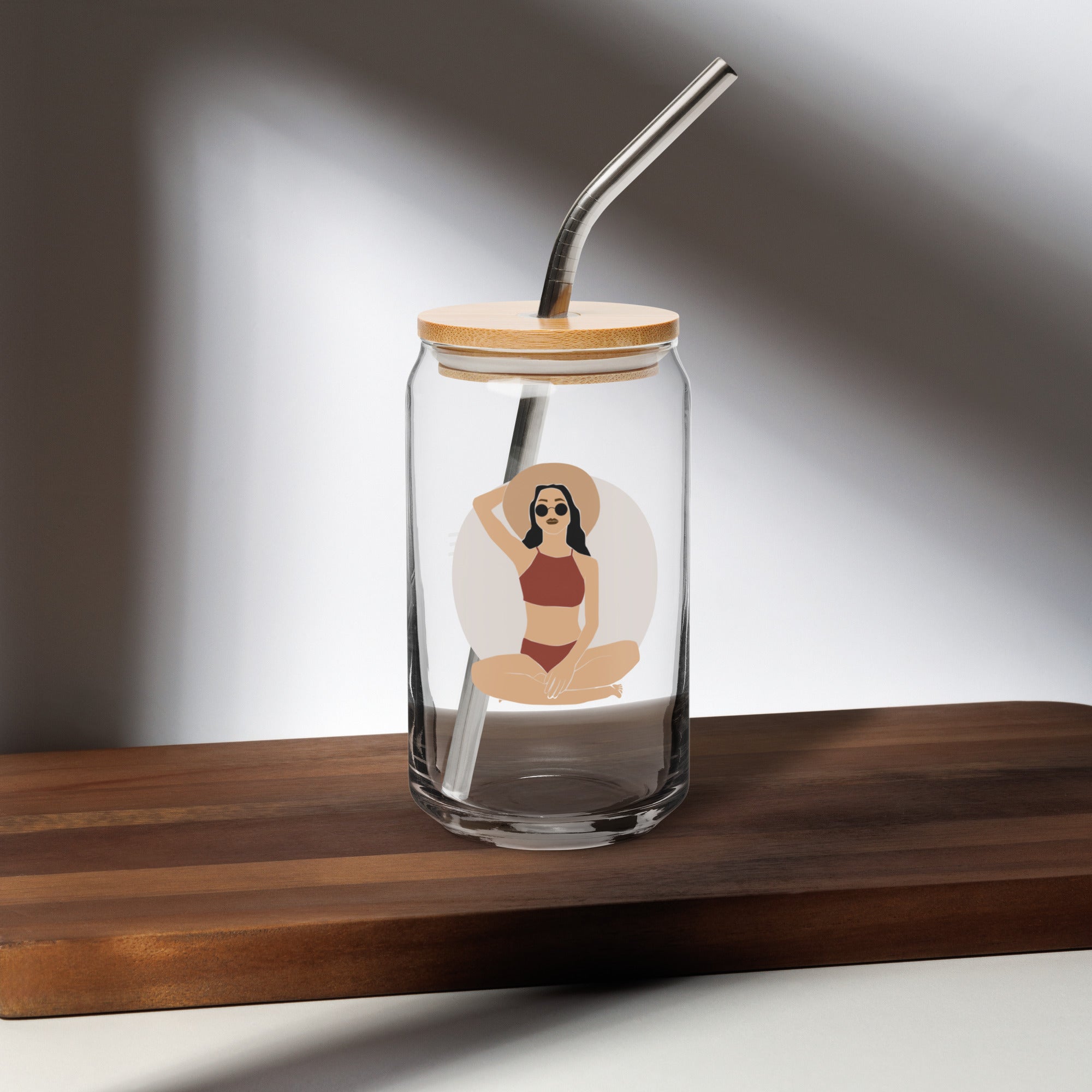 Aloha Bae Var. 6 Collectible Can-Shaped Glass - Hawaiian Wahine Collection-Drinkware-alohabae