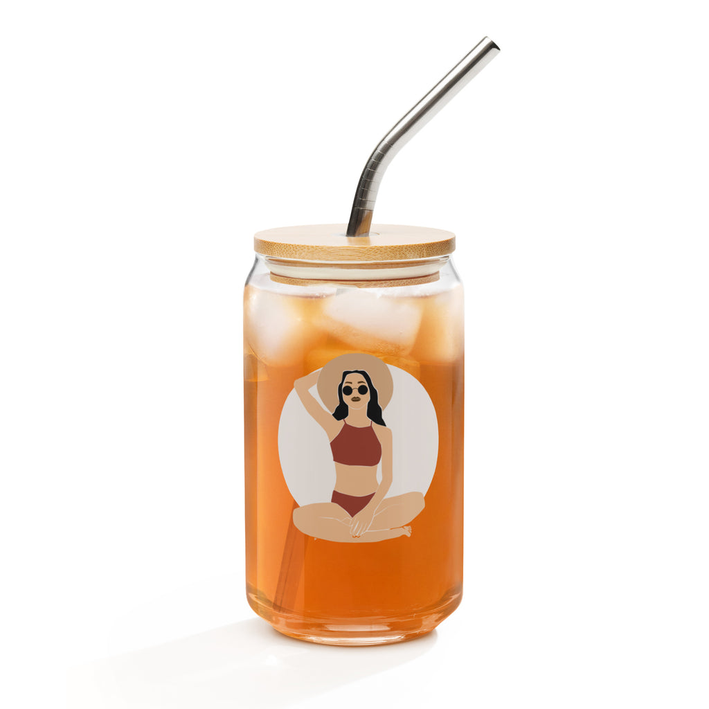 Aloha Bae Var. 6 Collectible Can-Shaped Glass - Hawaiian Wahine Collection-Drinkware-alohabae
