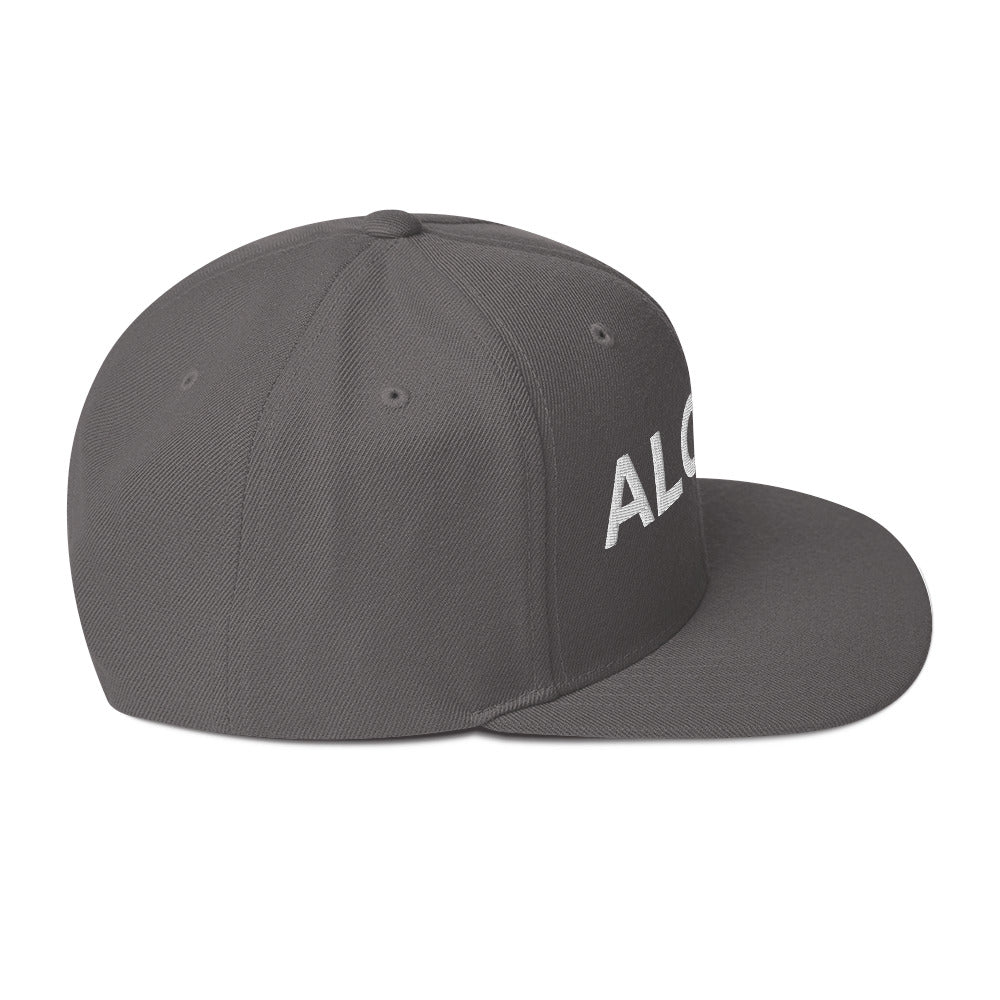Aloha Embroidered Snapback Hat White-Hat-alohabae