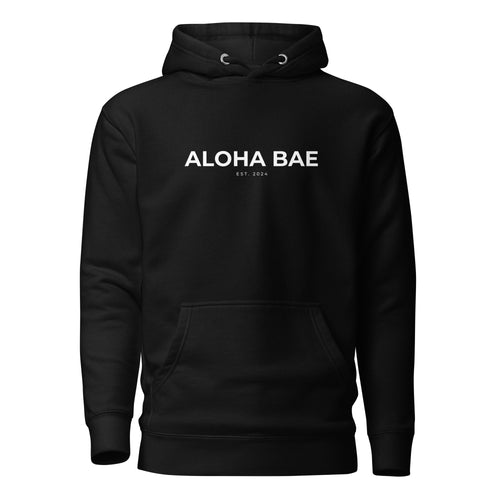Aloha Bae Printed Logo Hoodie Reverse-Sweatshirt-alohabae