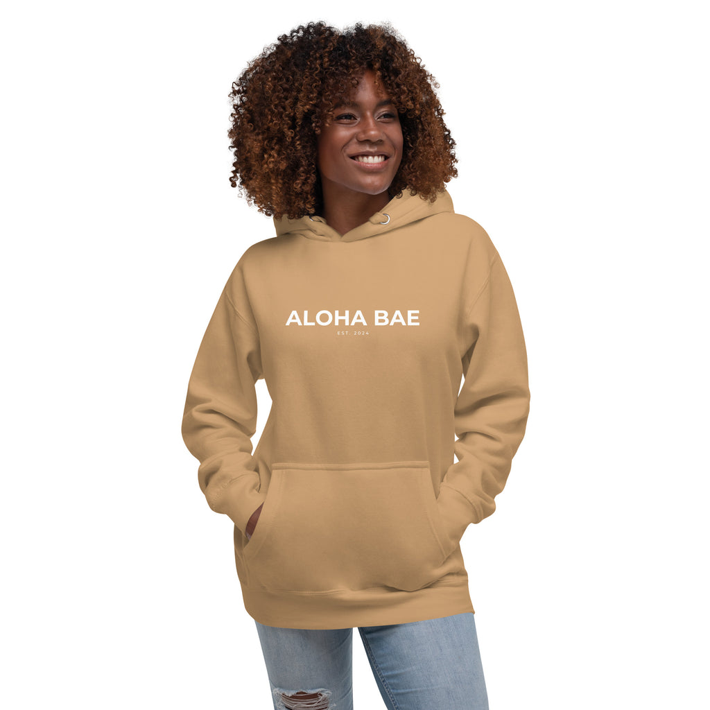 Aloha Bae Printed Logo Hoodie Reverse-Sweatshirt-alohabae