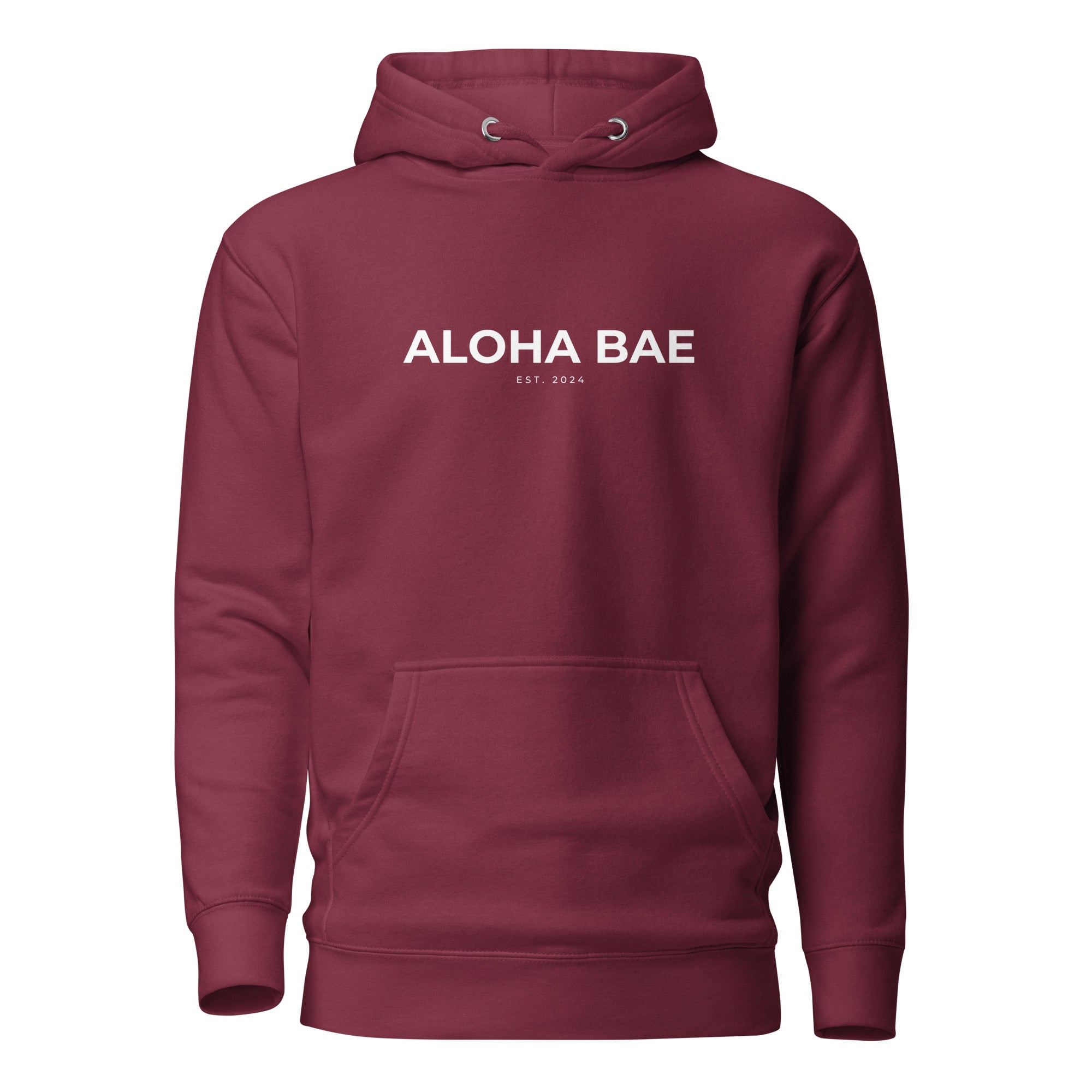 Aloha Bae Printed Logo Hoodie Reverse-Sweatshirt-alohabae