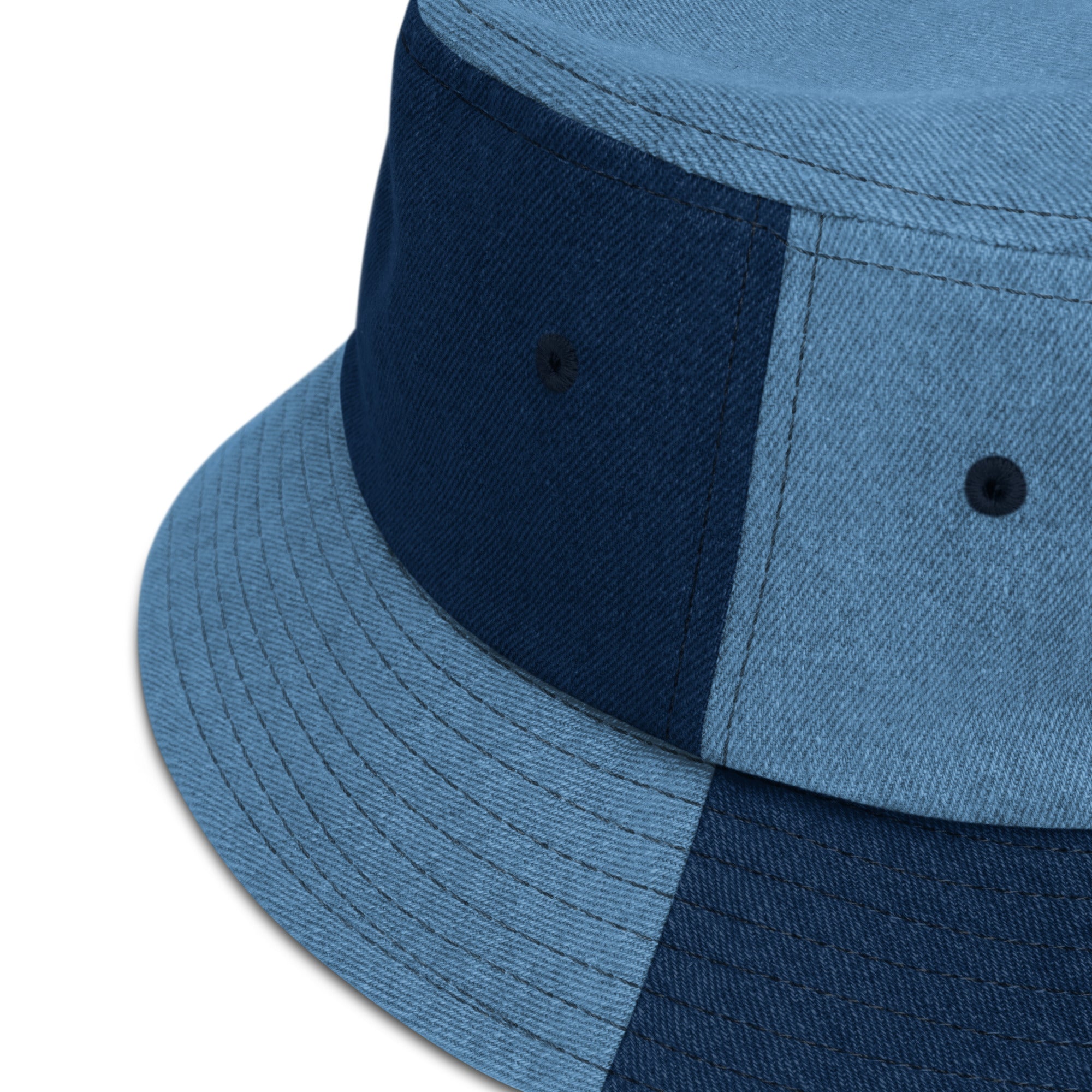 Aloha Embroidered Denim Bucket Hat-Hat-alohabae
