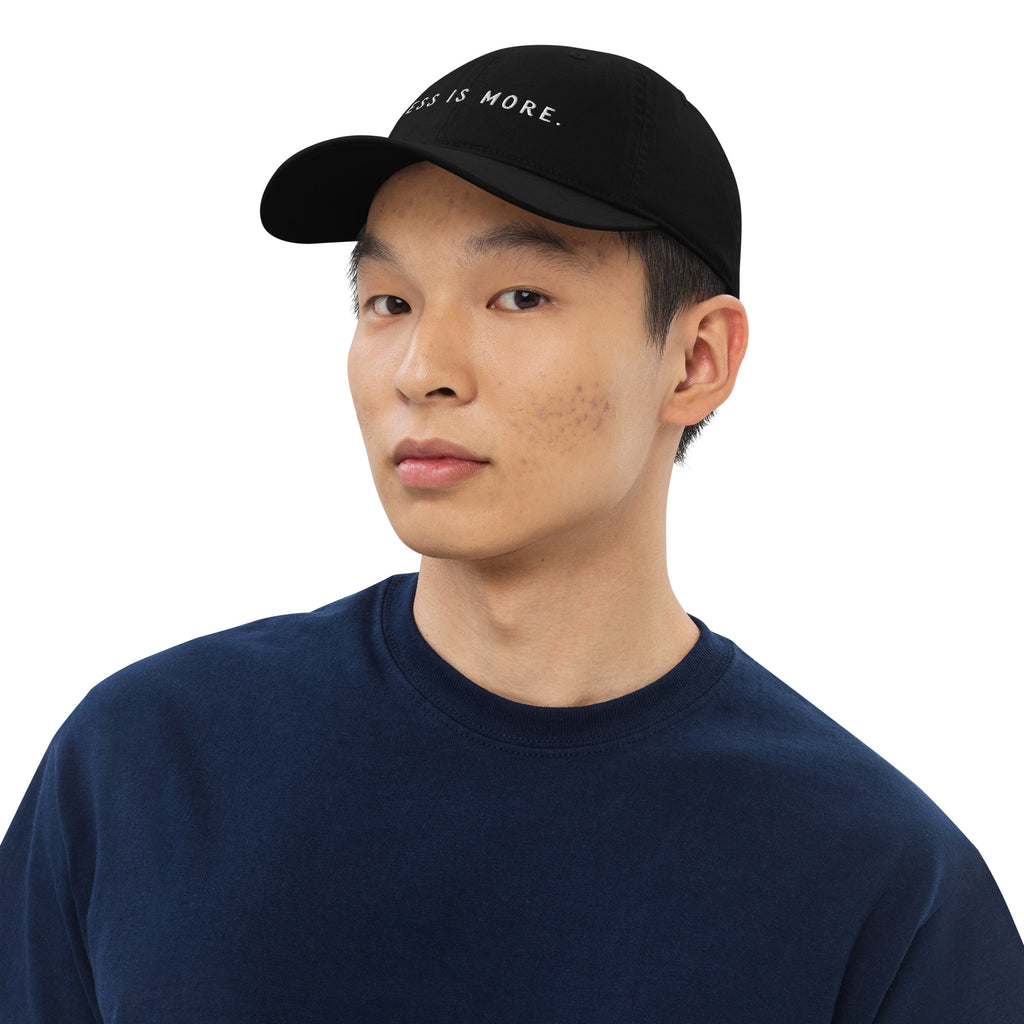 Less is More dad cap baseball hat from aloha bae