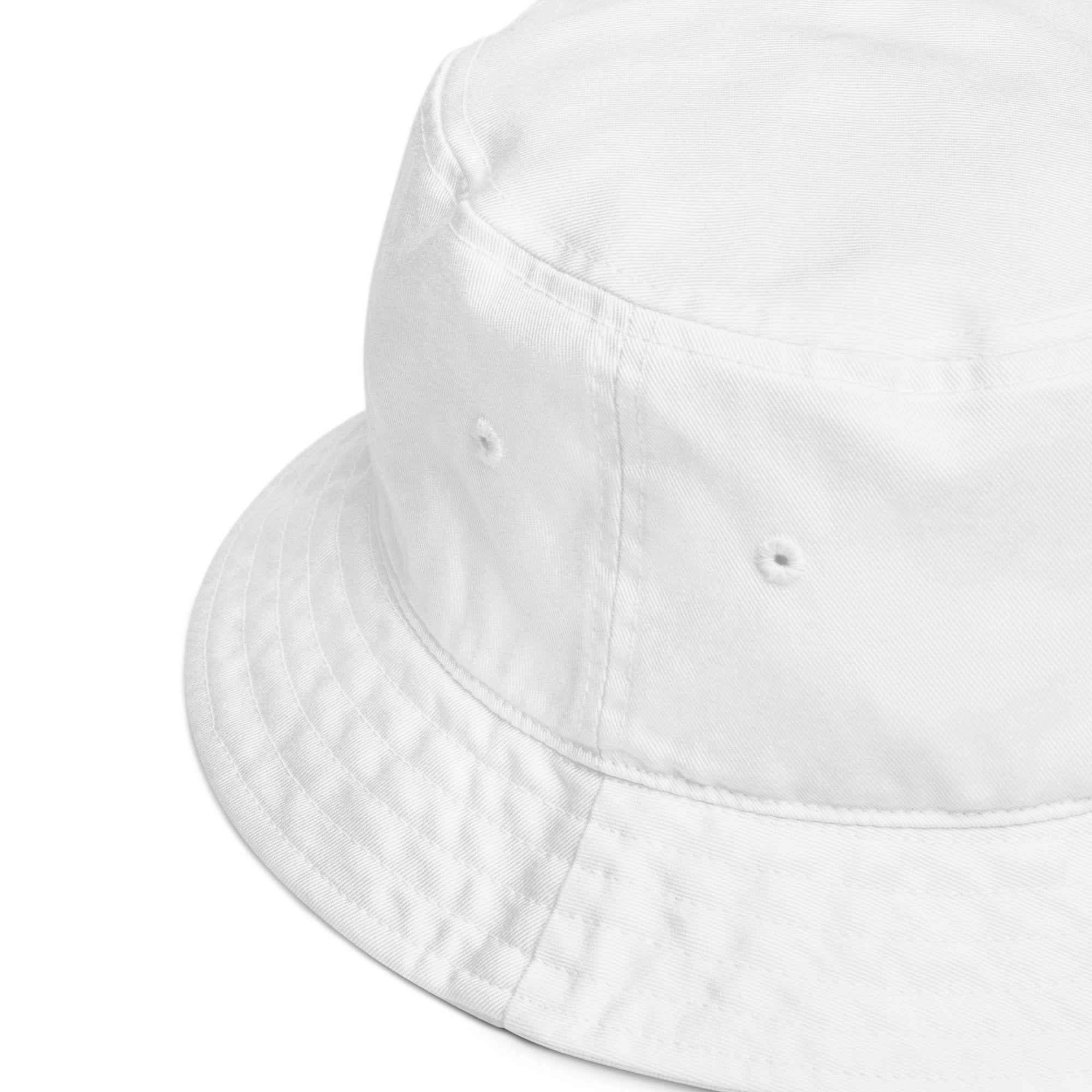 Aloha Embroidered Organic Bucket Hat Black Logo-Hat-alohabae