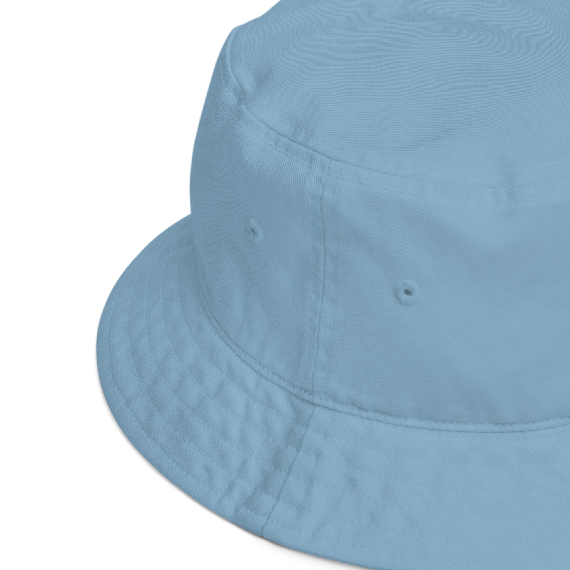 Aloha Embroidered Organic Bucket Hat White Logo-Hat-alohabae