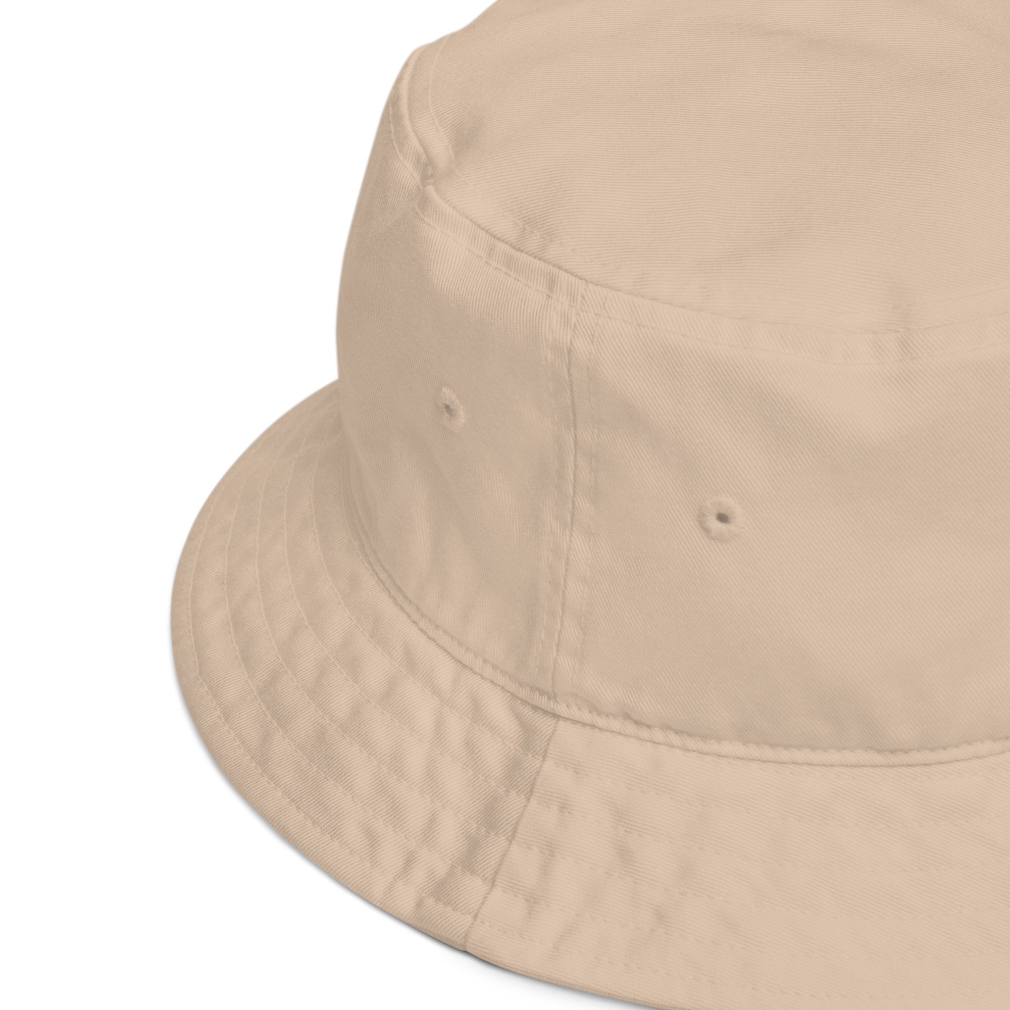 Aloha Embroidered Organic Bucket Hat Black Logo-Hat-alohabae