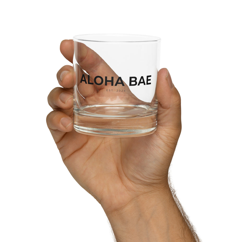 Aloha Bae Lowball Rocks Glass-Drinkware-alohabae