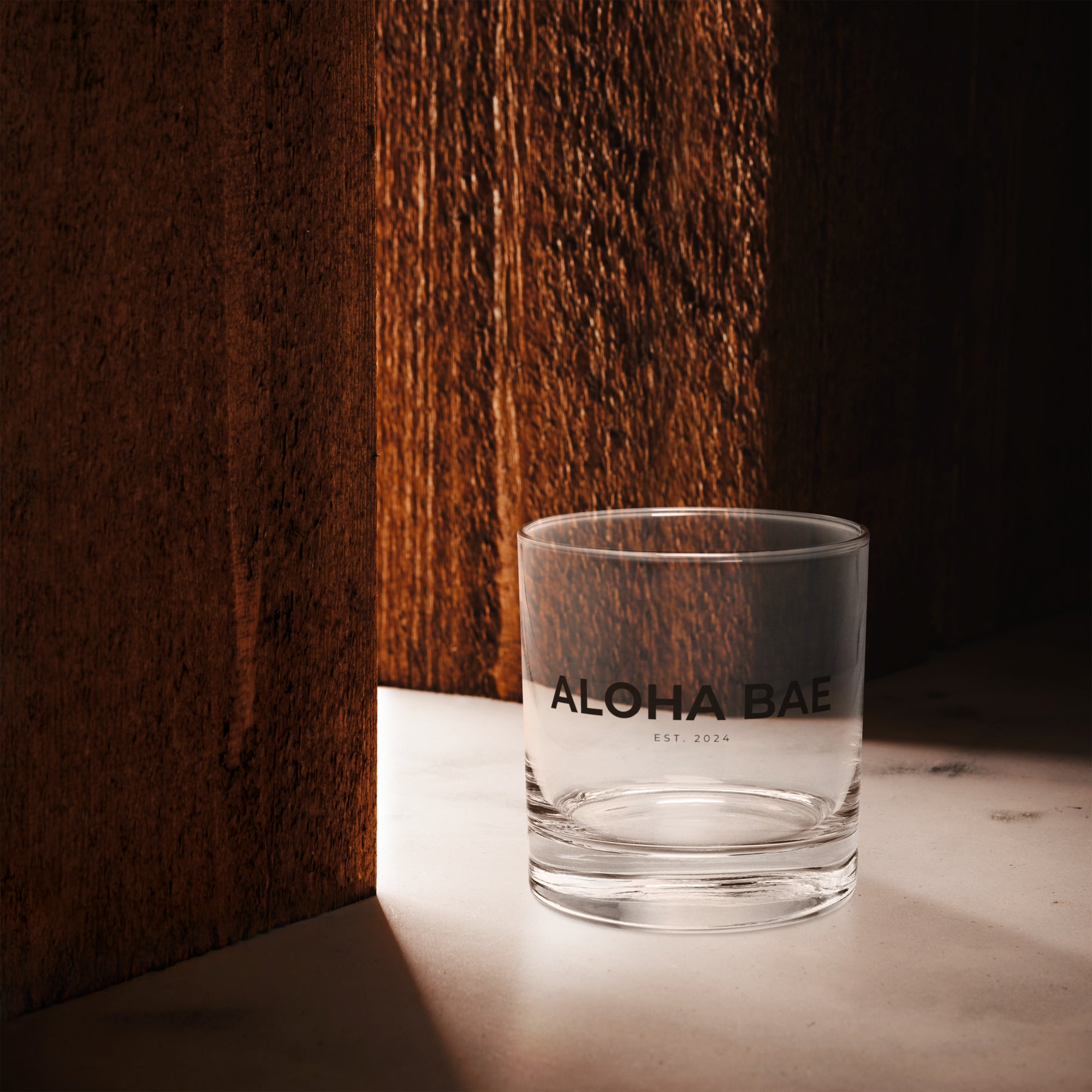 Aloha Bae Lowball Rocks Glass-Drinkware-alohabae