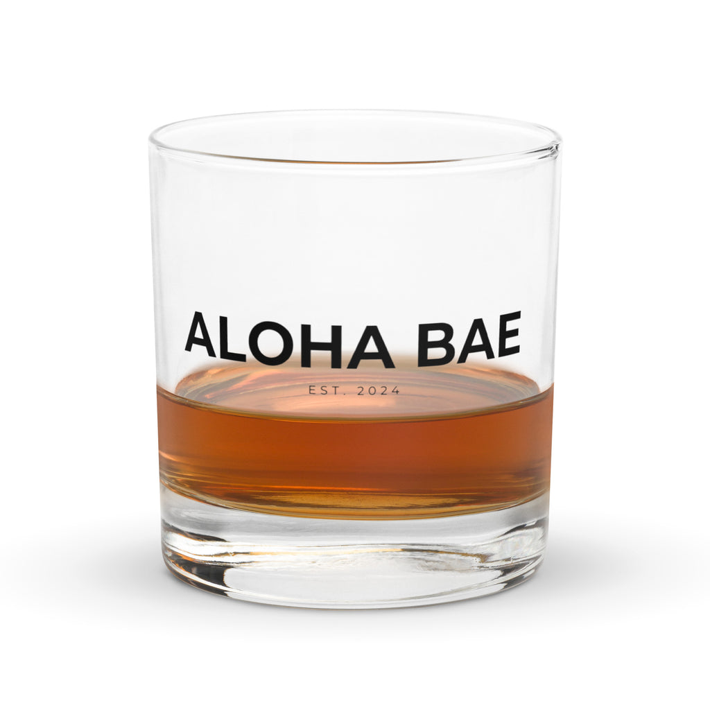 Aloha Bae Lowball Rocks Glass-Drinkware-alohabae