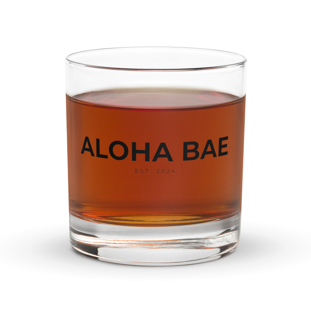 Aloha Bae Lowball Rocks Glass-Drinkware-alohabae