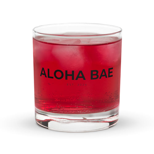 Aloha Bae Lowball Rocks Glass-Drinkware-alohabae