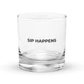 Sip Happens - Lowball Rocks Glass-Drinkware-alohabae