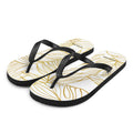 White Gold Monstera Slippers-Sandals-alohabae