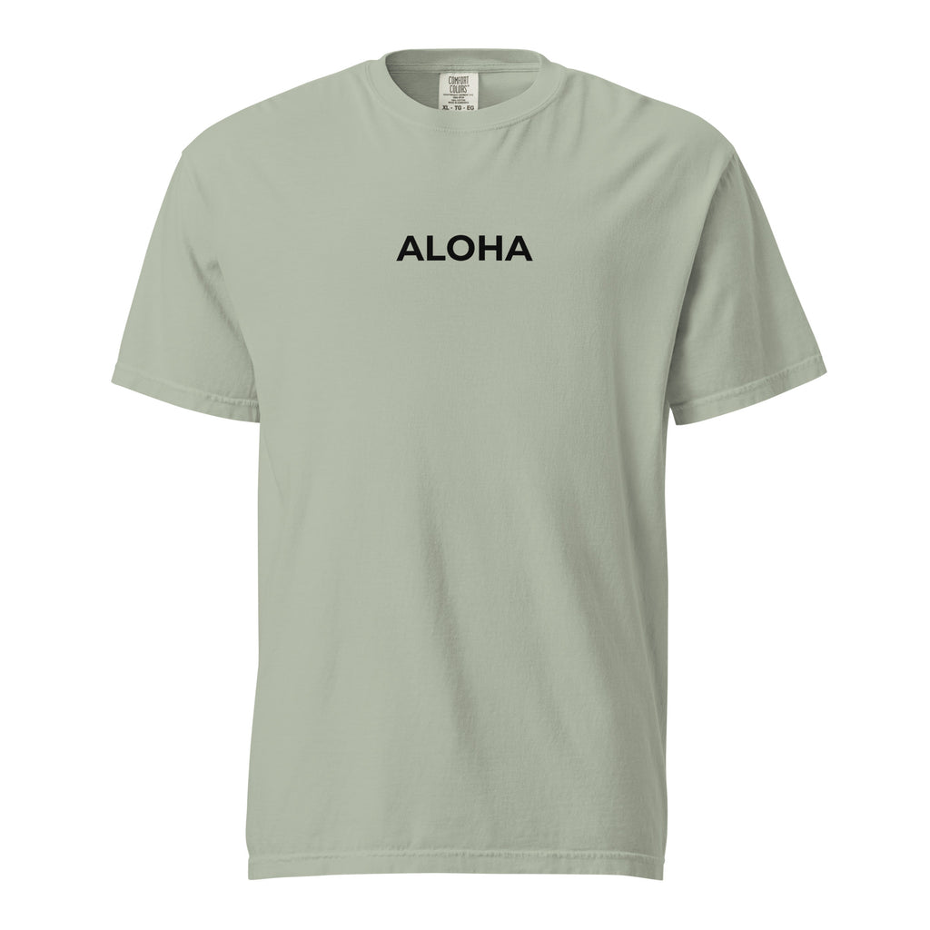 Aloha Printed Premium Heavyweight T-shirt-T-shirt-alohabae