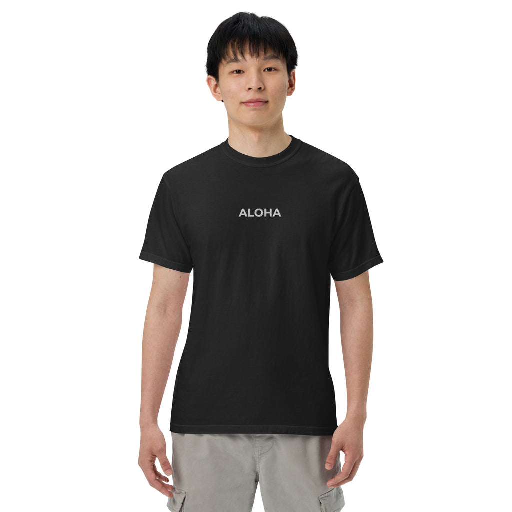 Aloha Premium Embroidered T-Shirt Reverse-T-shirt-alohabae