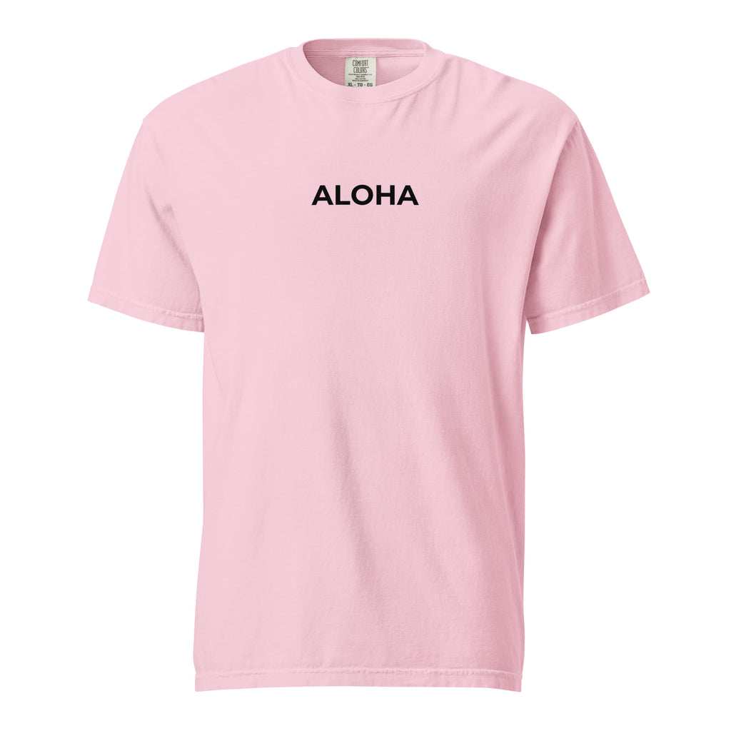 Aloha Printed Premium Heavyweight T-shirt-T-shirt-alohabae