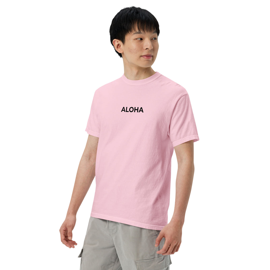 Aloha Printed Premium Heavyweight T-shirt-T-shirt-alohabae