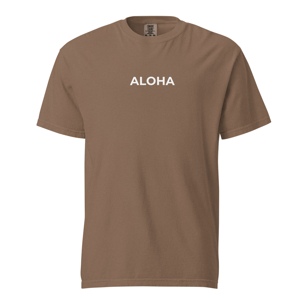 Aloha Printed Premium Heavyweight T-shirt Reverse-T-shirt-alohabae