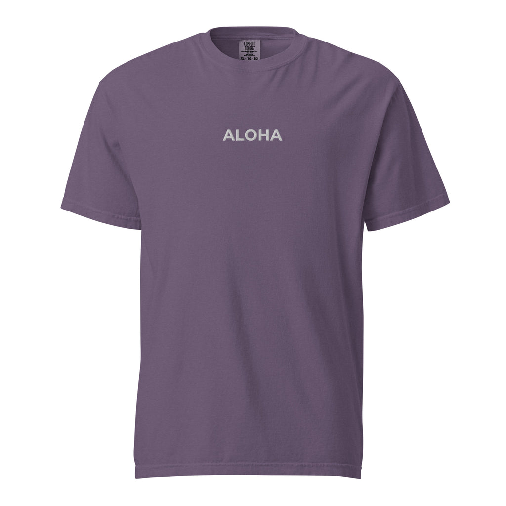 Aloha Premium Embroidered T-Shirt Reverse-T-shirt-alohabae