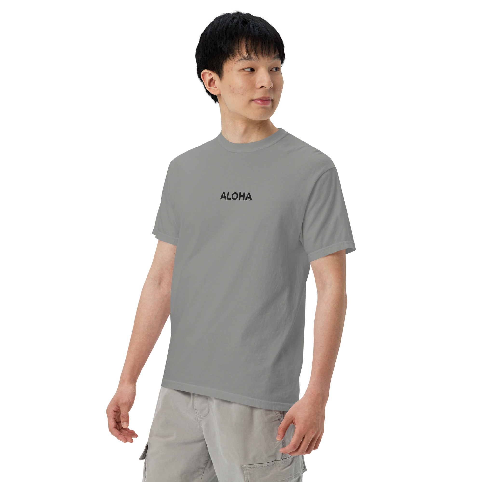Aloha Premium Embroidered T-Shirt-T-shirt-alohabae