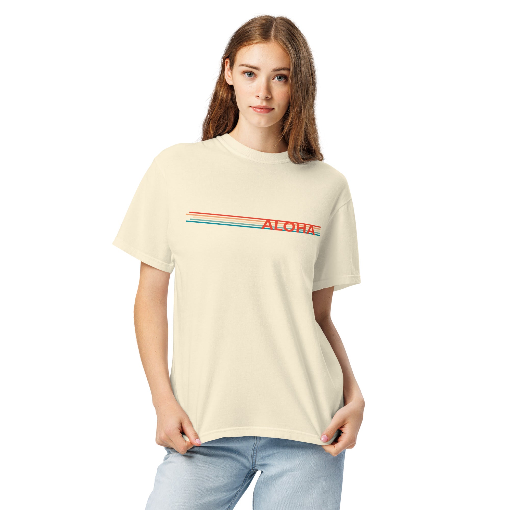 Retro Aloha Premium Heavyweight T-shirt-T-shirt-alohabae