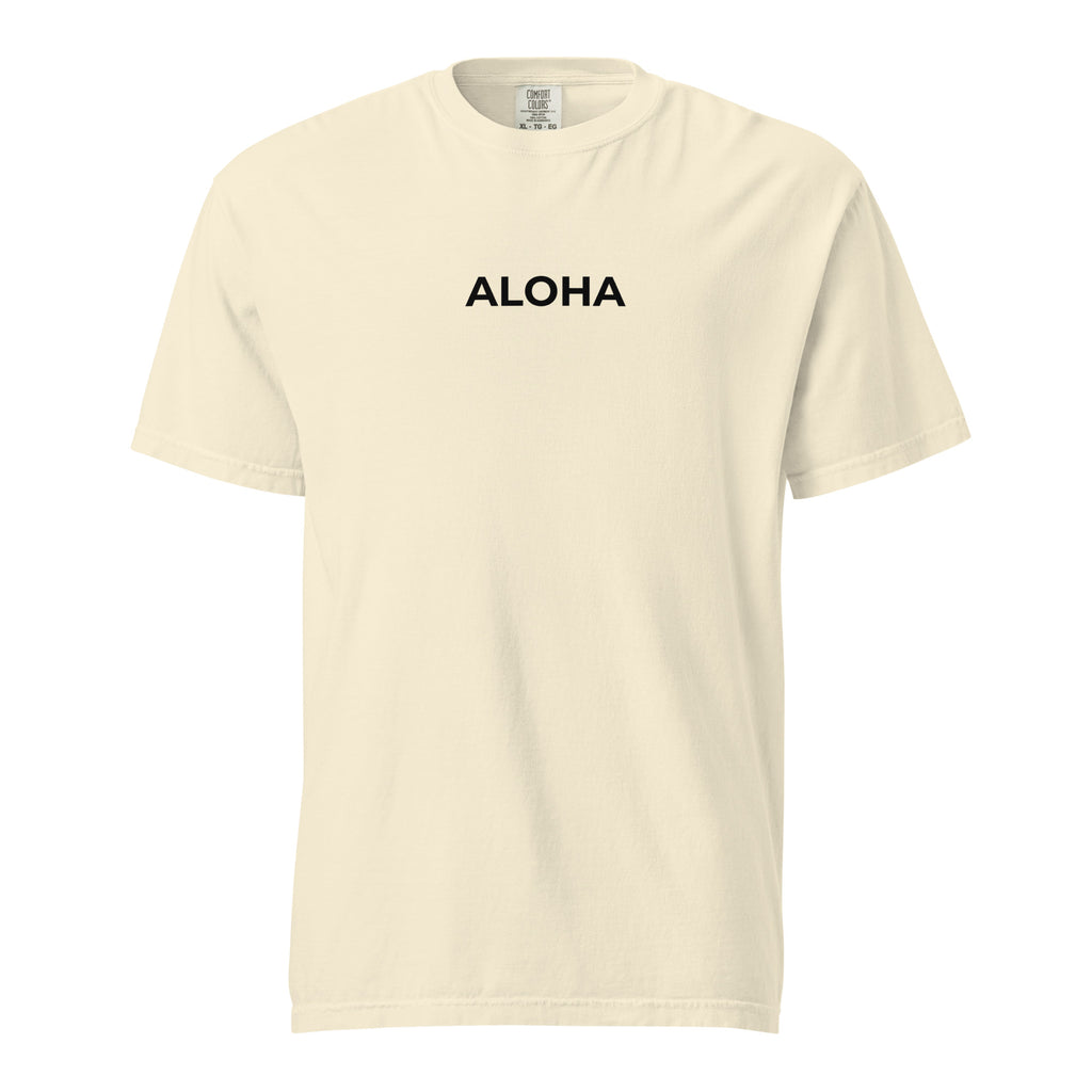 Aloha Printed Premium Heavyweight T-shirt-T-shirt-alohabae