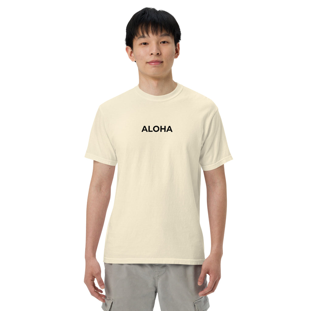 Aloha Printed Premium Heavyweight T-shirt-T-shirt-alohabae