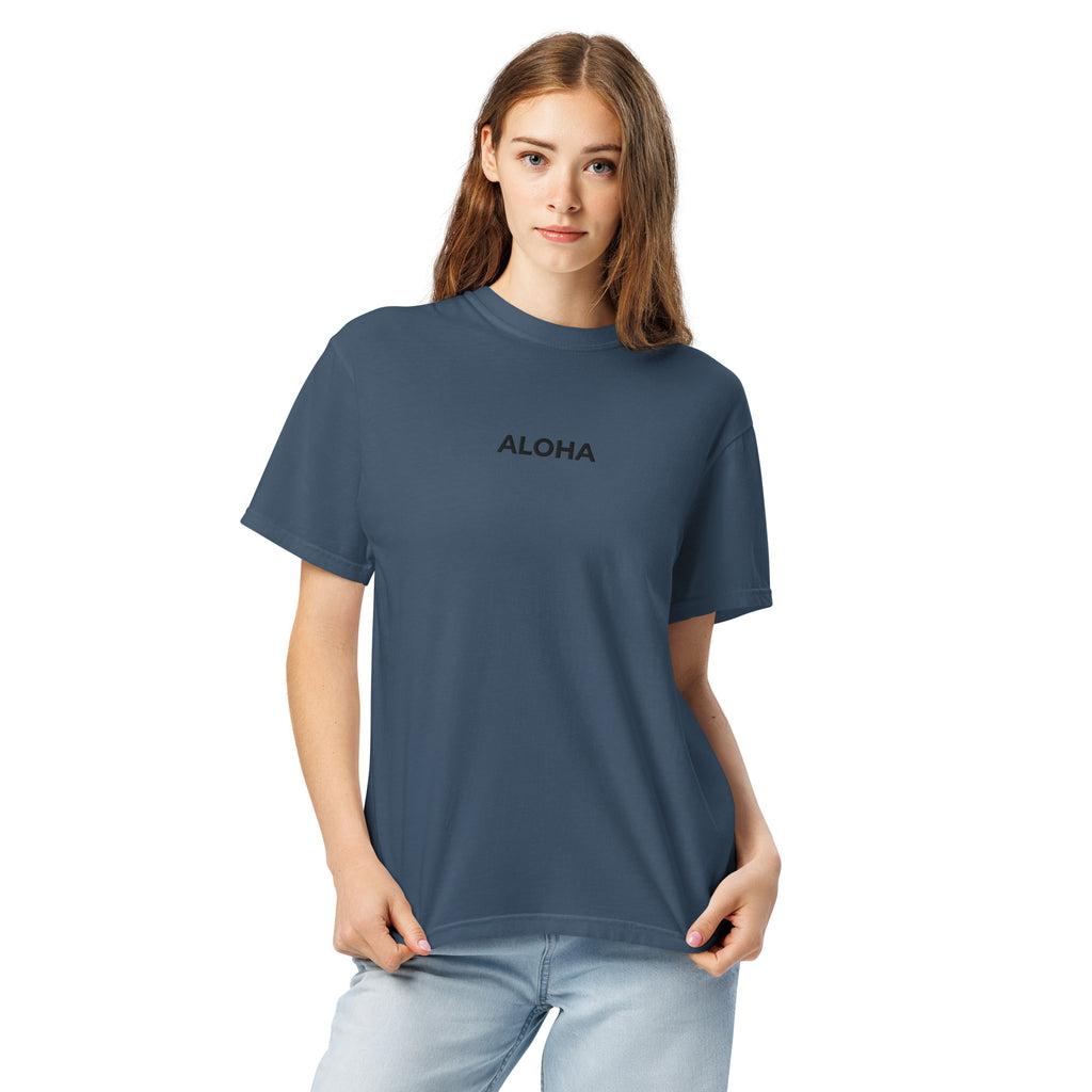 Aloha Premium Embroidered T-Shirt-T-shirt-alohabae