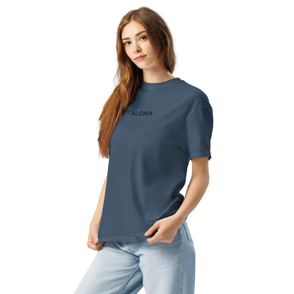 Aloha Premium Embroidered T-Shirt-T-shirt-alohabae