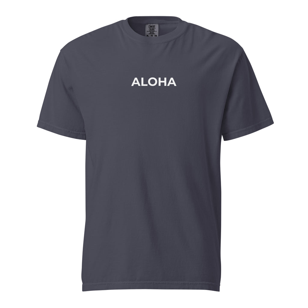 Aloha Printed Premium Heavyweight T-shirt Reverse-T-shirt-alohabae