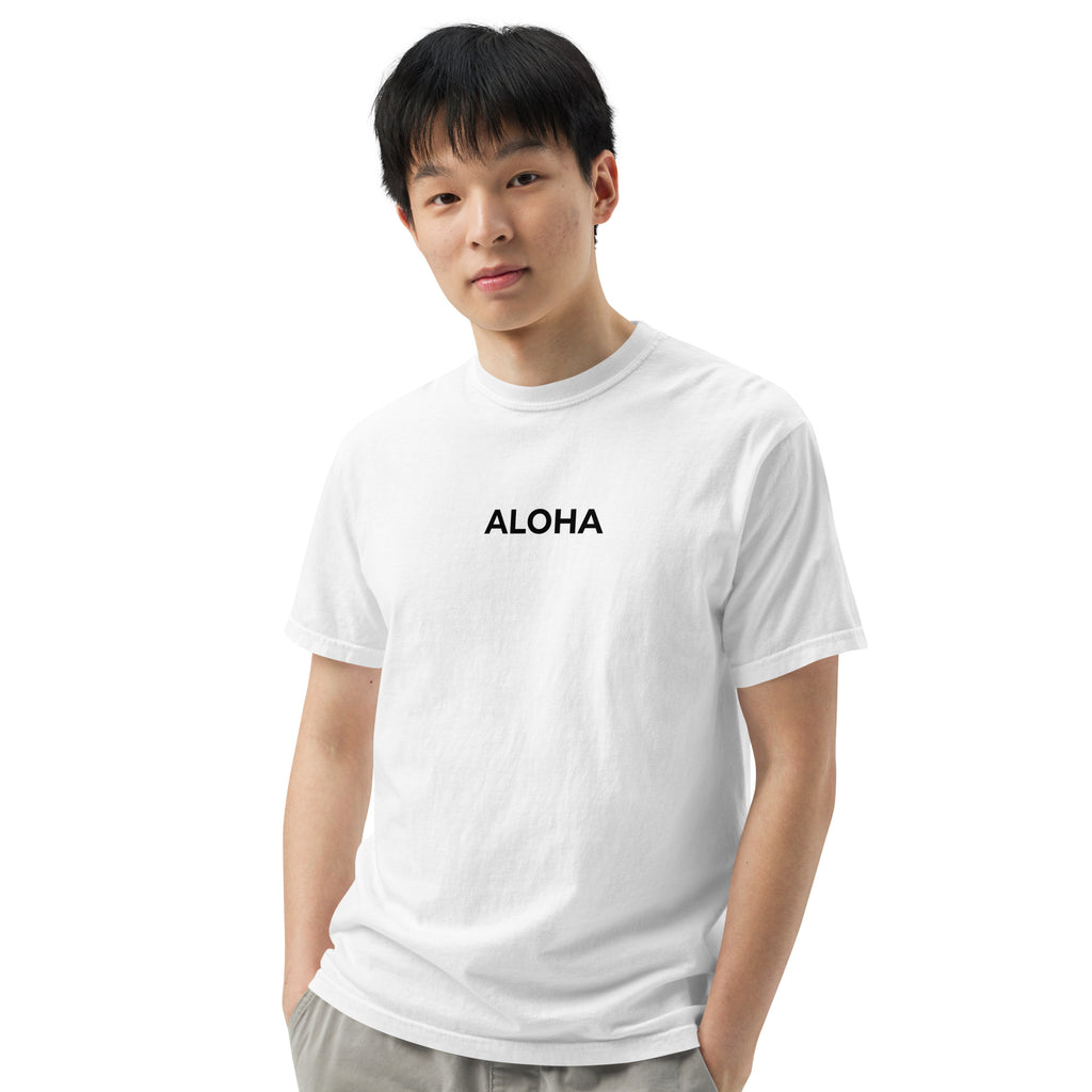 Aloha Printed Premium Heavyweight T-shirt-T-shirt-alohabae