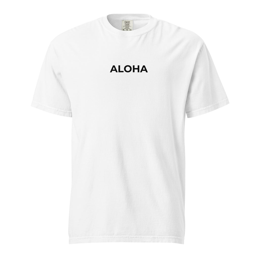 Aloha Printed Premium Heavyweight T-shirt-T-shirt-alohabae