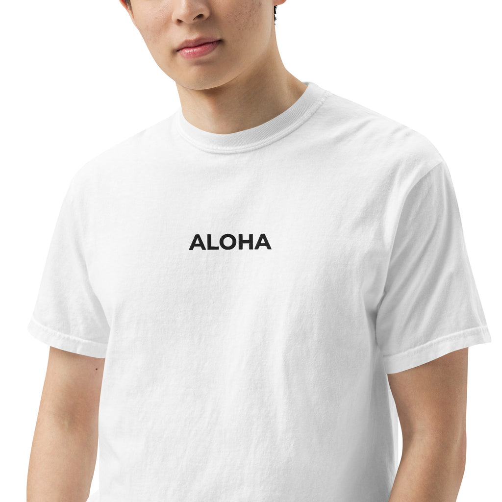 Aloha Premium Embroidered T-Shirt-T-shirt-alohabae