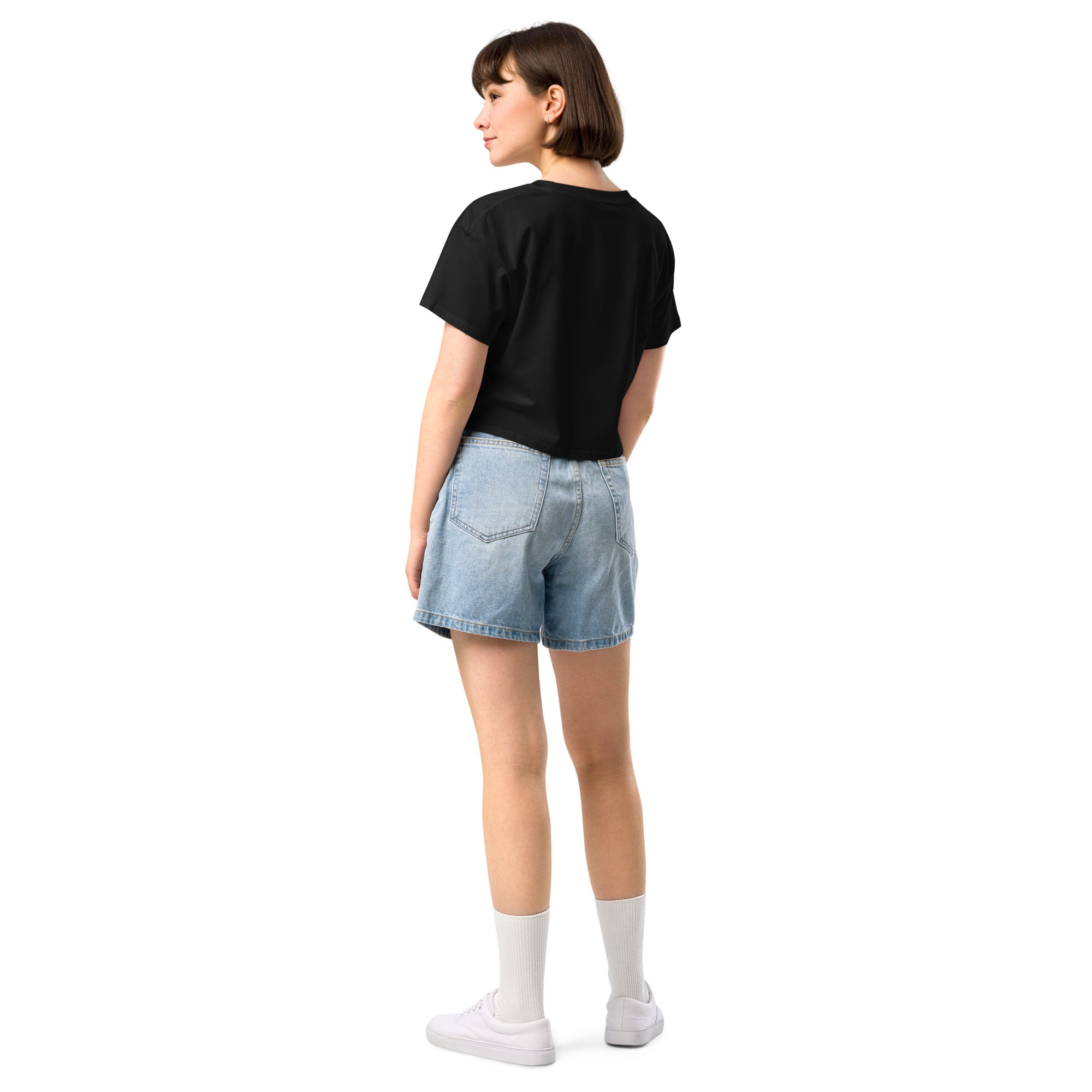 Aloha Bae Mini Logo Premium Crop Top Reverse-Activewear-alohabae
