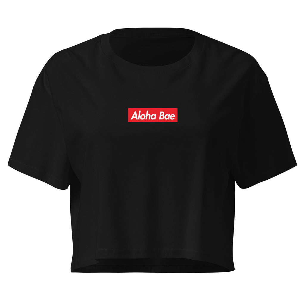 Aloha Bae Streetwear Logo Crop Top-T-shirt-alohabae