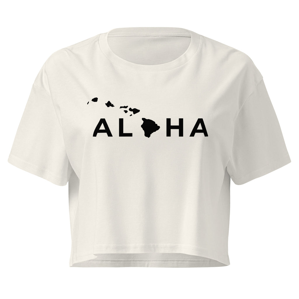 Aloha Islands Premium Crop Top-T-shirt-alohabae