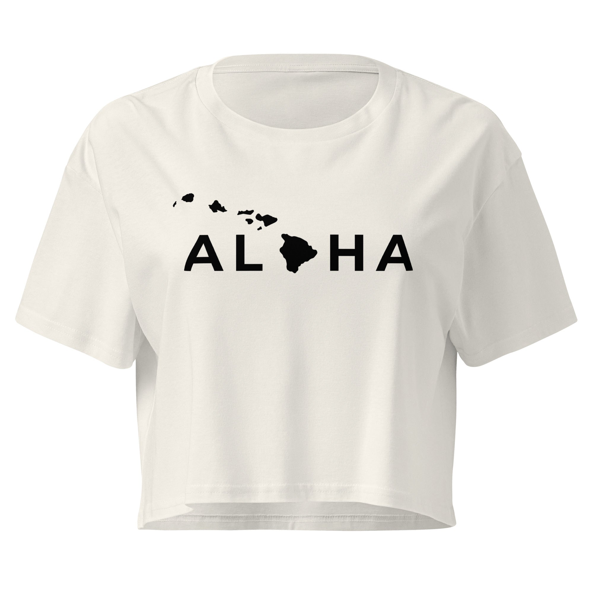 Aloha Islands Premium Crop Top-T-shirt-alohabae