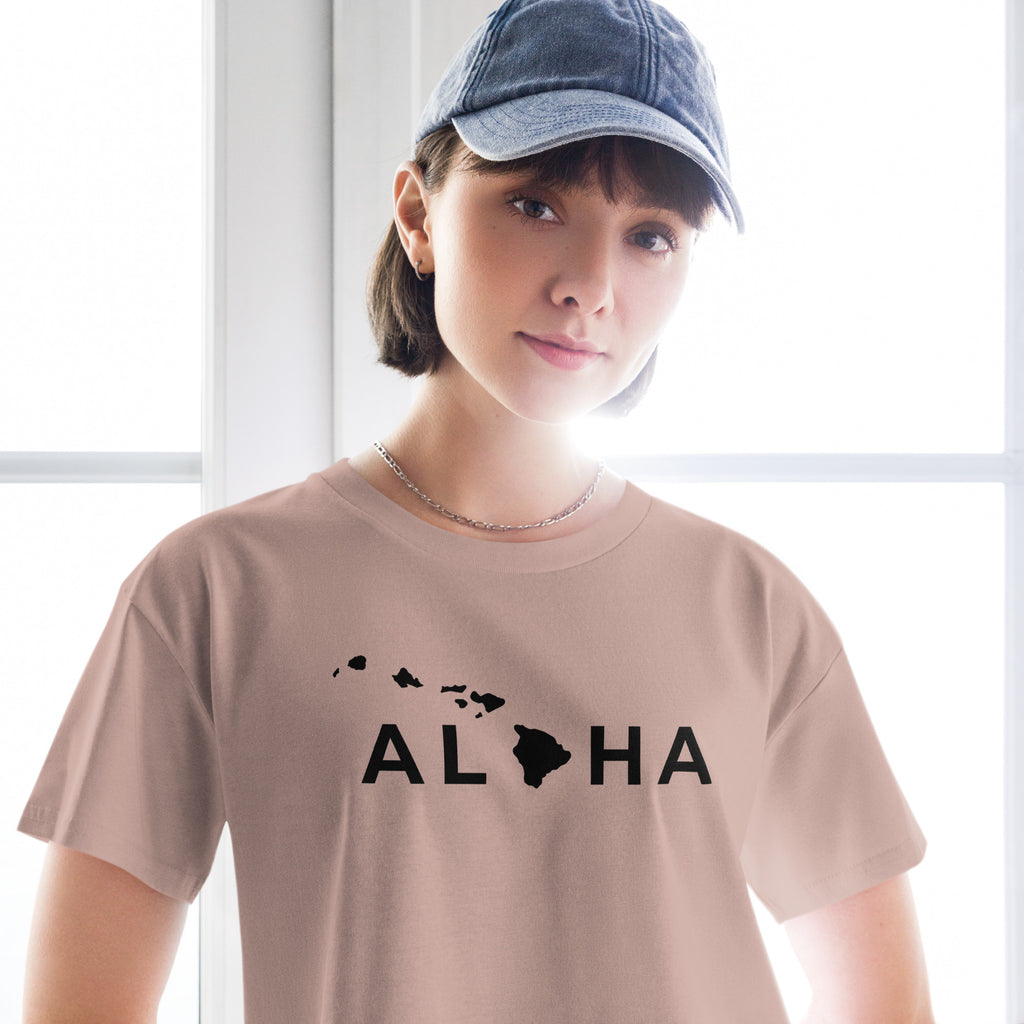 Aloha Islands Premium Crop Top-T-shirt-alohabae