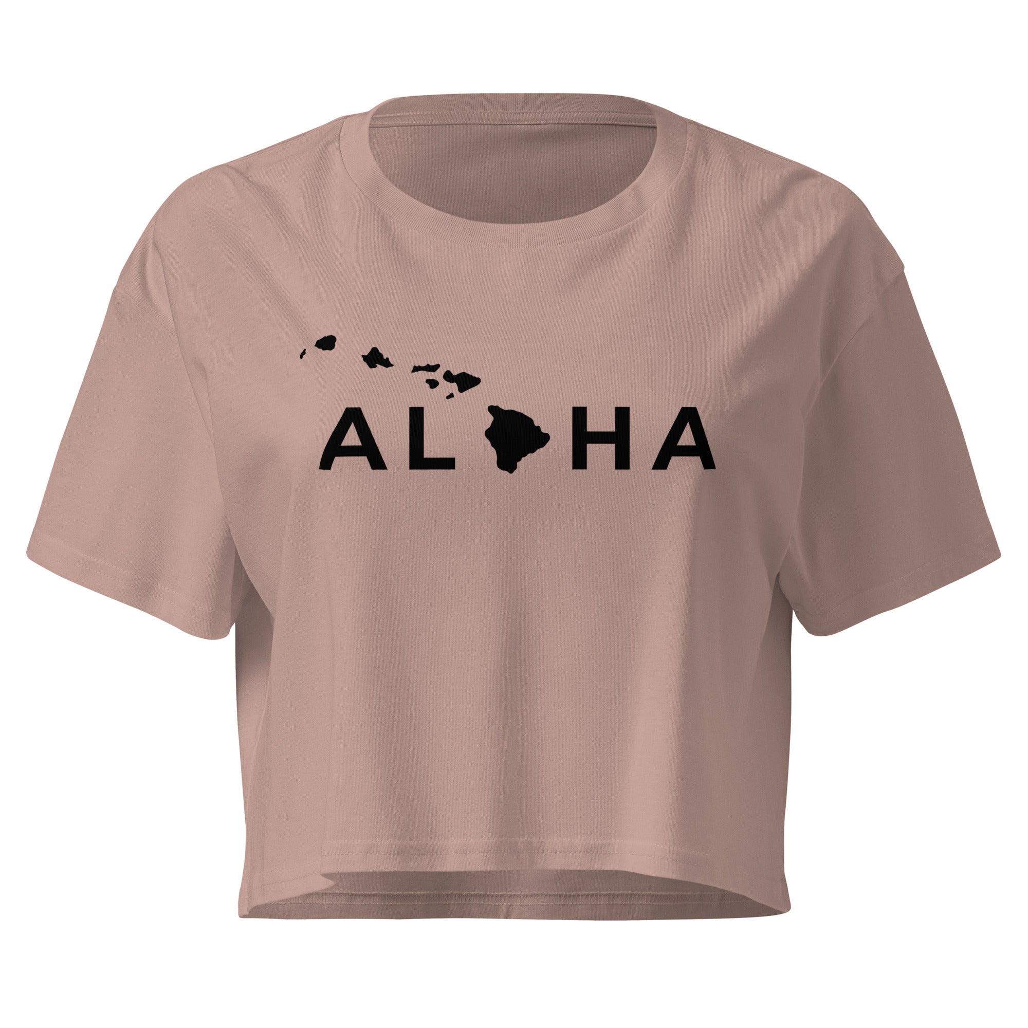 Aloha Islands Premium Crop Top-T-shirt-alohabae