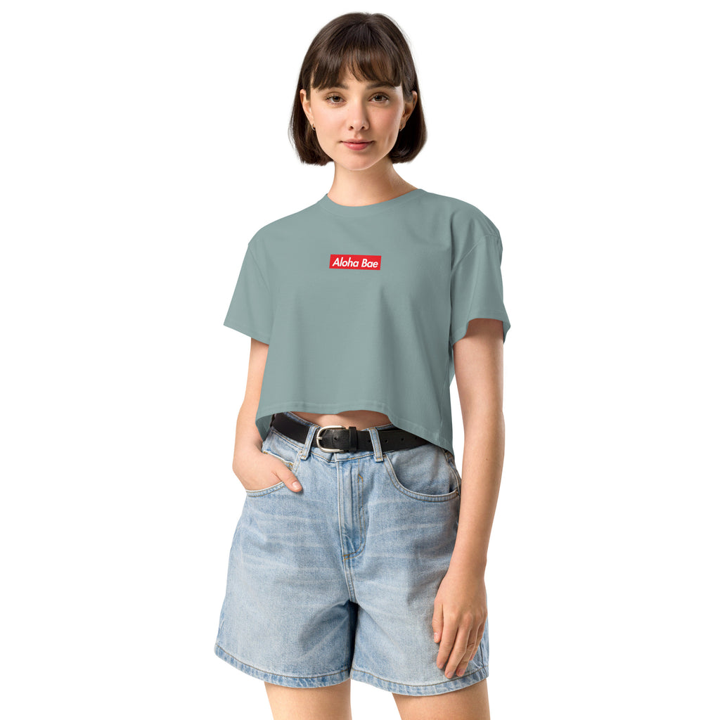 Aloha Bae Streetwear Logo Crop Top-T-shirt-alohabae