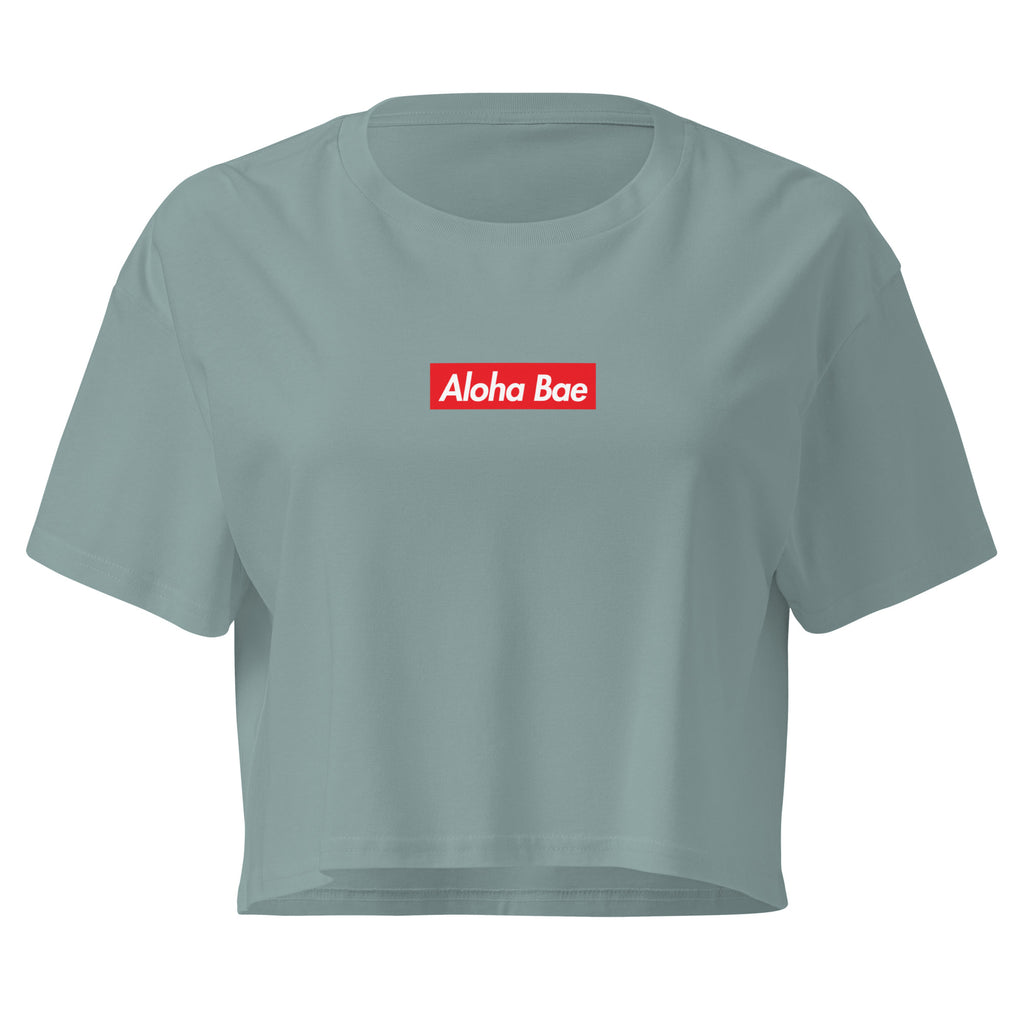 Aloha Bae Streetwear Logo Crop Top-T-shirt-alohabae
