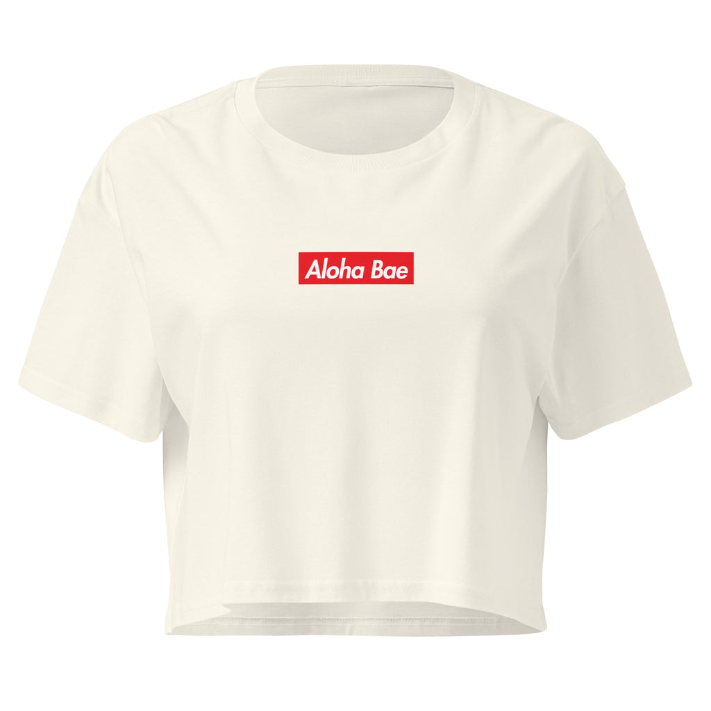 Aloha Bae Streetwear Logo Crop Top-T-shirt-alohabae