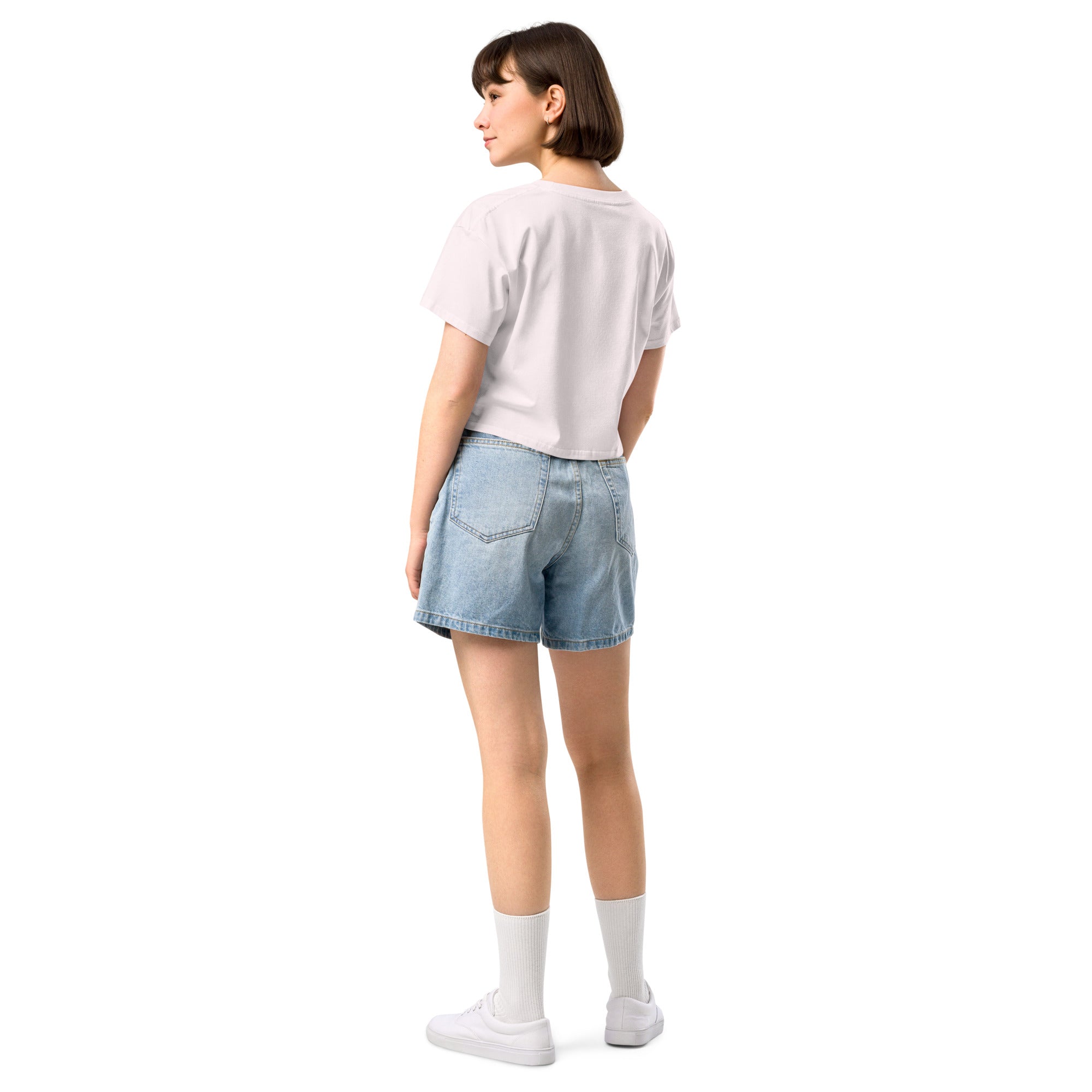 Aloha Bae Mini Logo Premium Crop Top-Activewear-alohabae