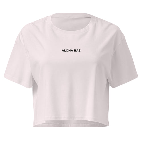 Aloha Bae Mini Logo Premium Crop Top-Activewear-alohabae