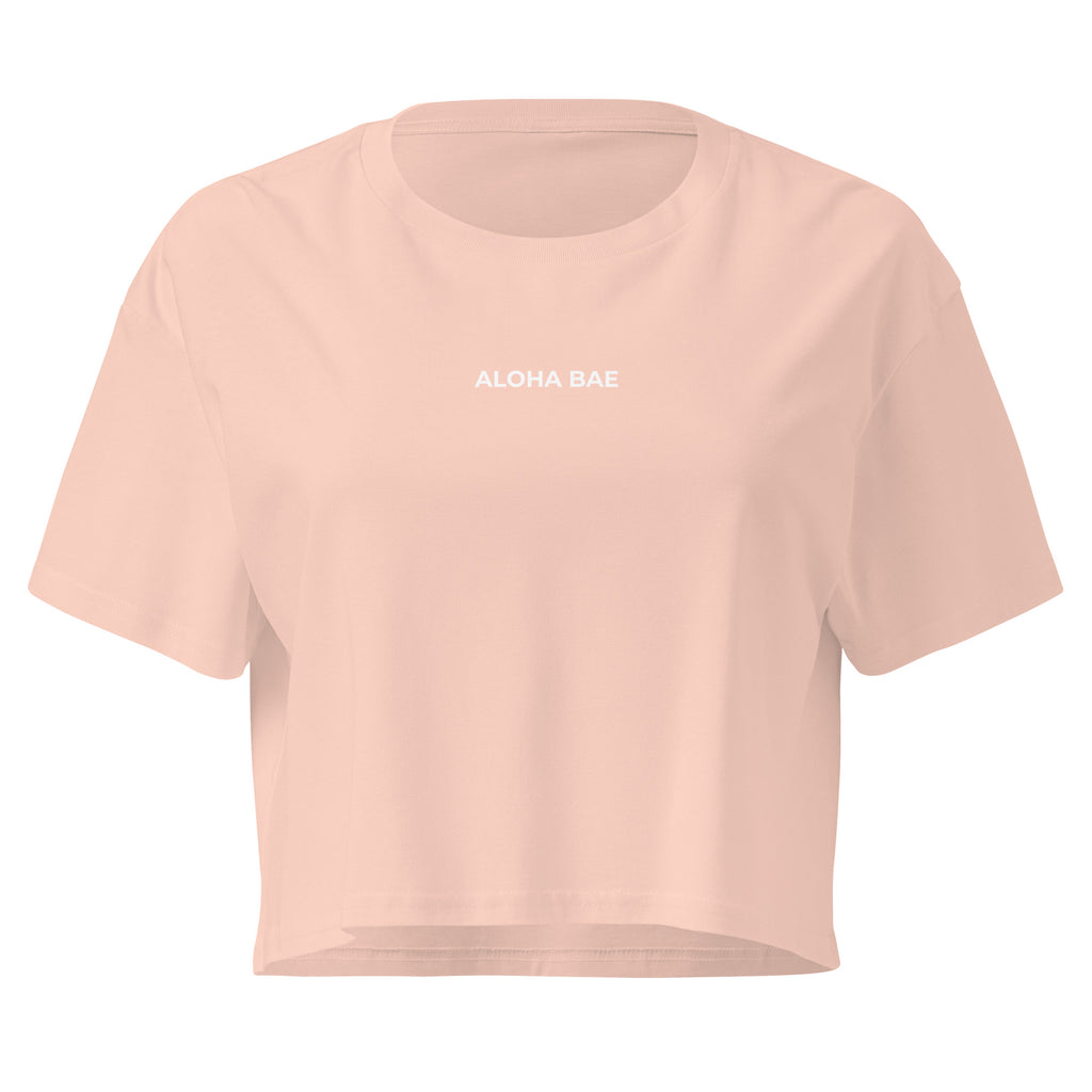 Aloha Bae Mini Logo Premium Crop Top Reverse-Activewear-alohabae