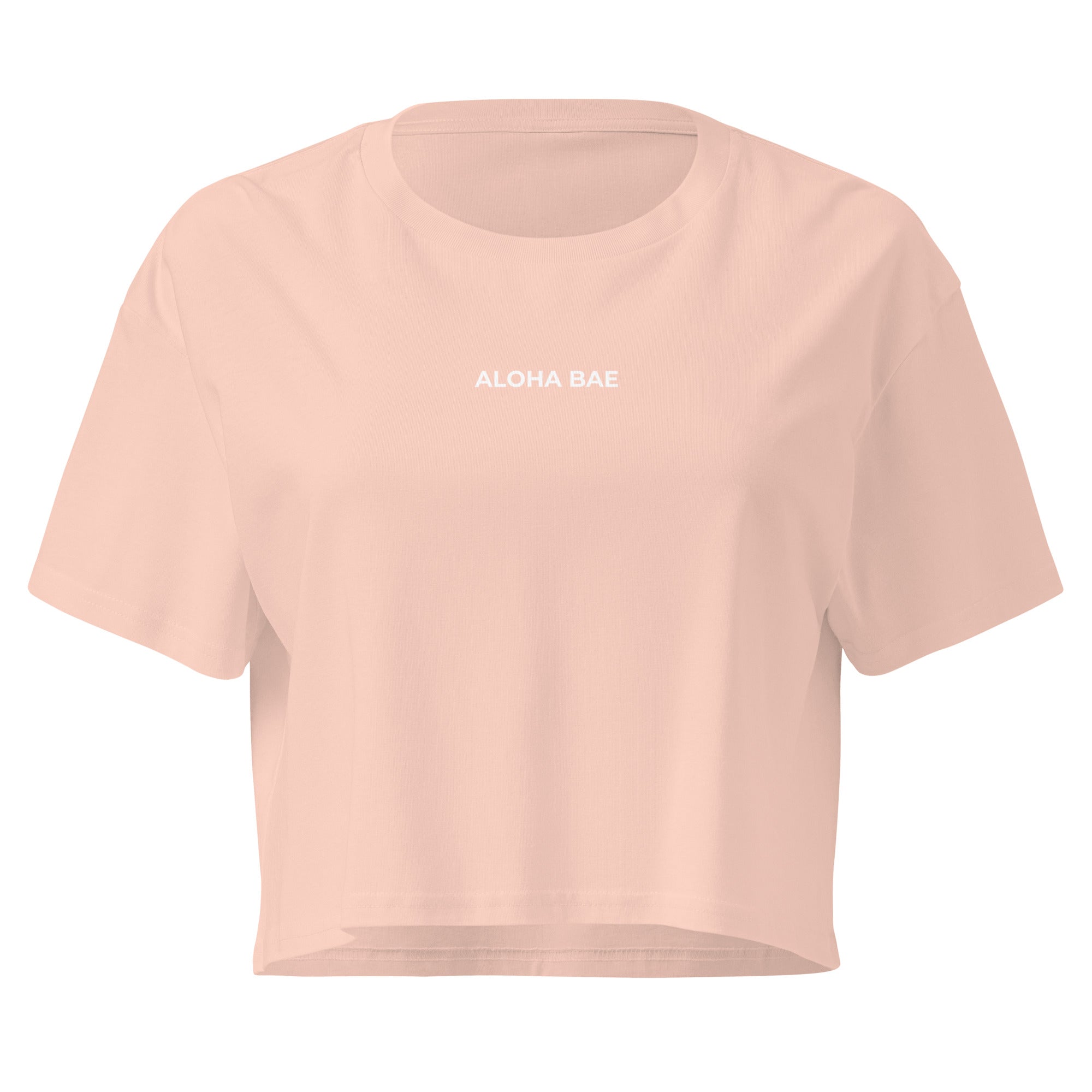 Aloha Bae Mini Logo Premium Crop Top Reverse-Activewear-alohabae