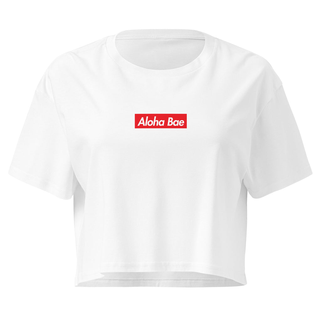 Aloha Bae Streetwear Logo Crop Top-T-shirt-alohabae