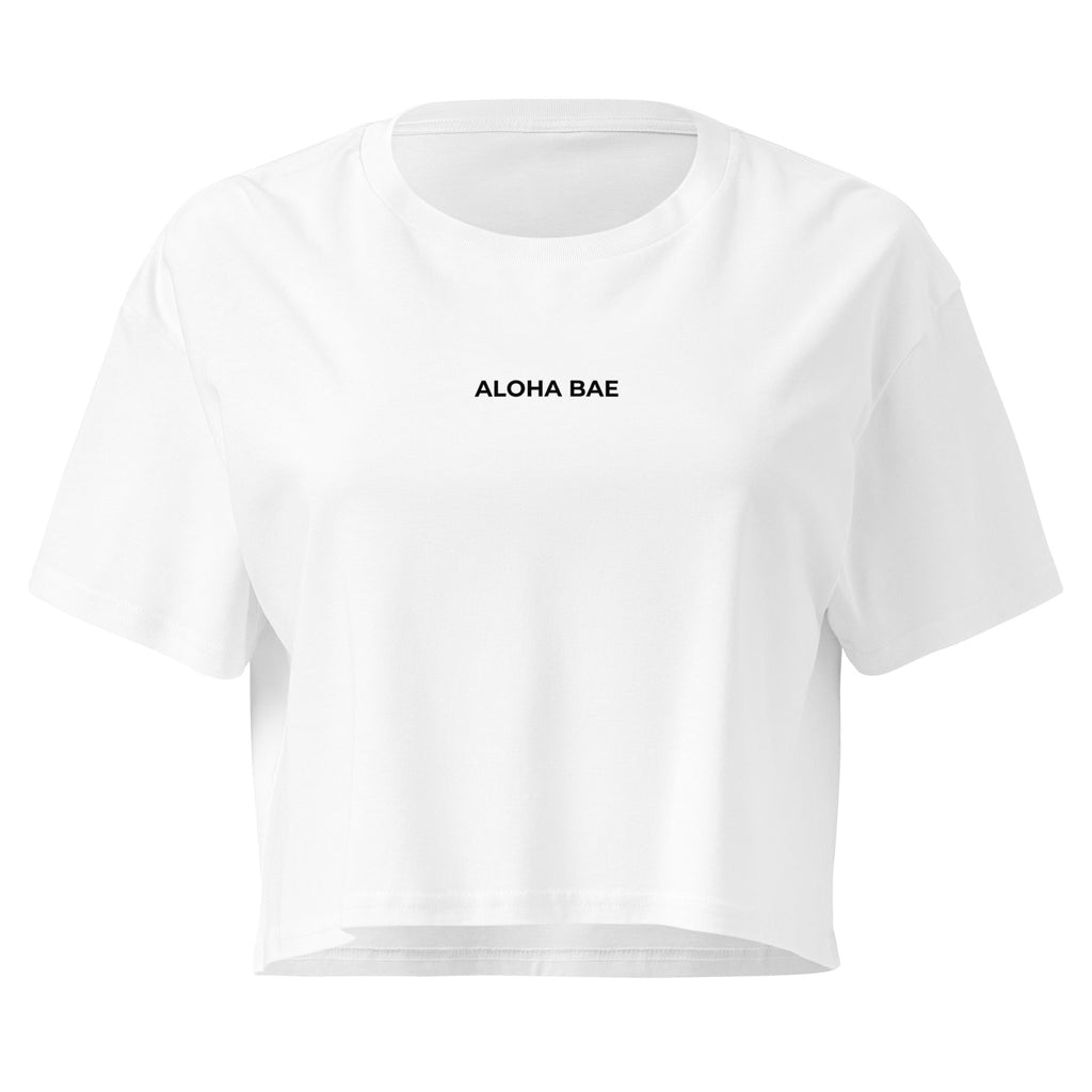 Aloha Bae Mini Logo Premium Crop Top-Activewear-alohabae